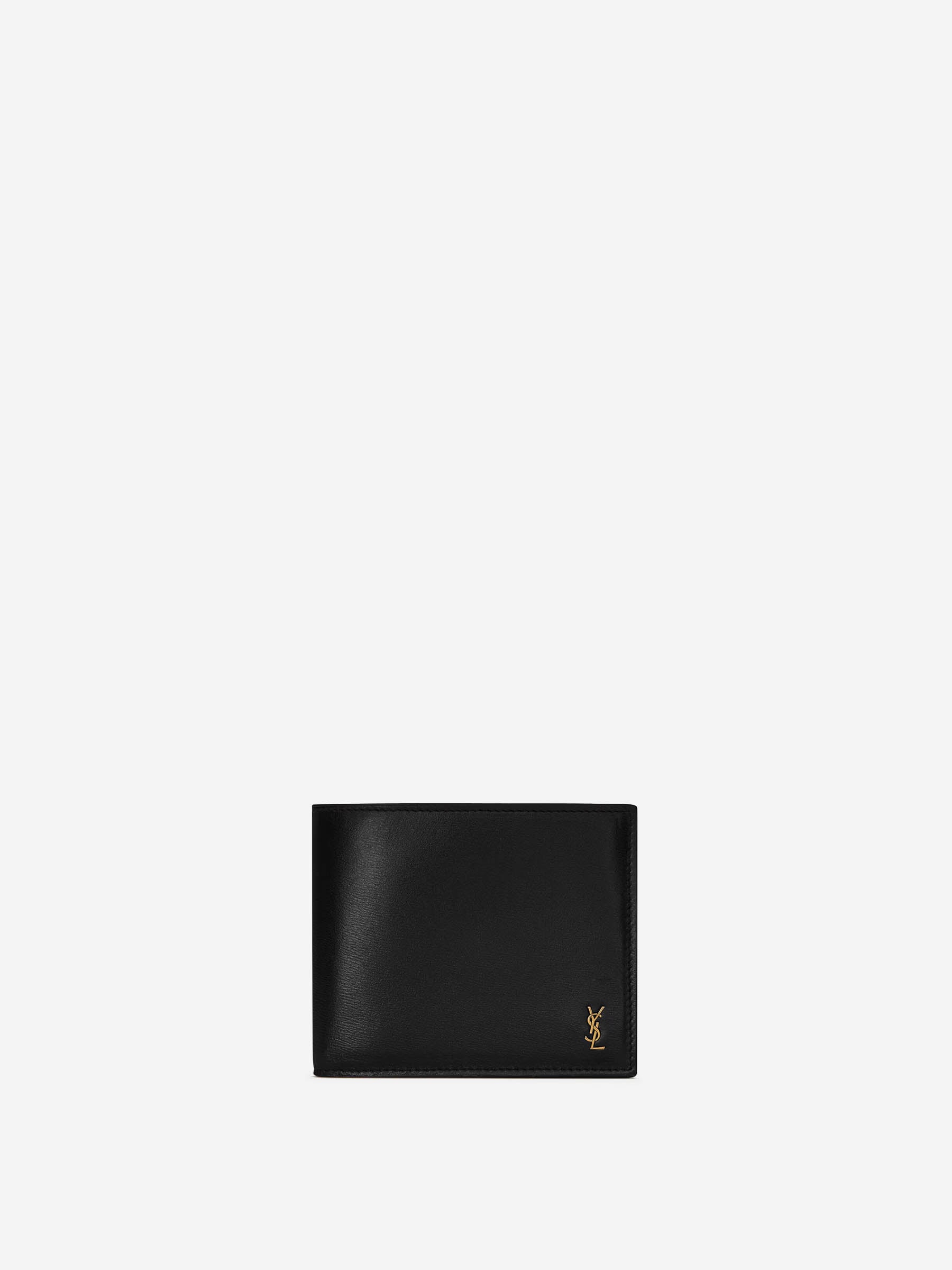 Saint Laurent Hombre Barcelona Tarjetero Plegable Tiny Cassandre color Negro sku 691-001521 01 - Foto 1