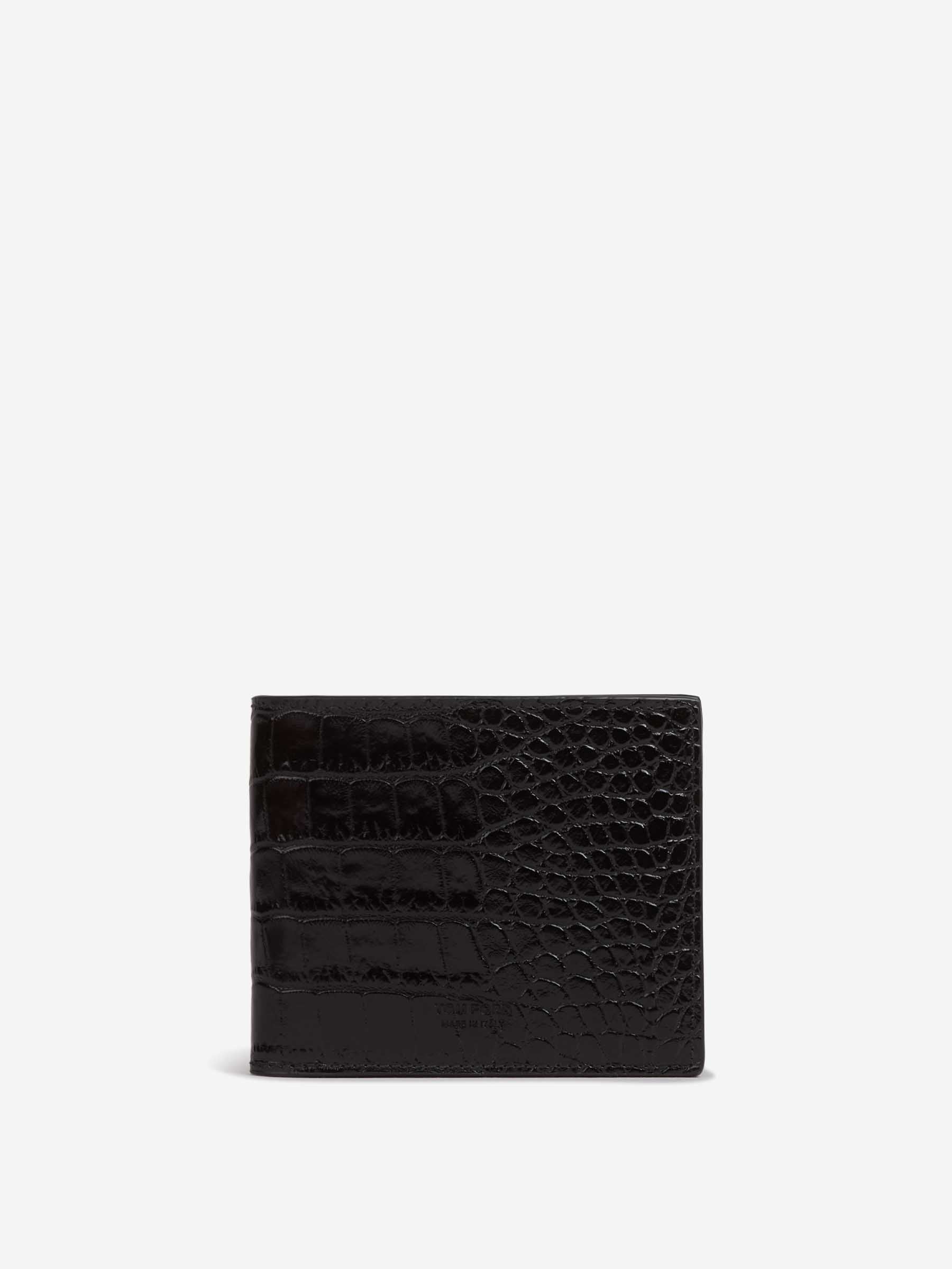 Tom Ford Hombre Barcelona Tarjetero Plegable Piel color Negro sku 691-001533 02 - Foto 1
