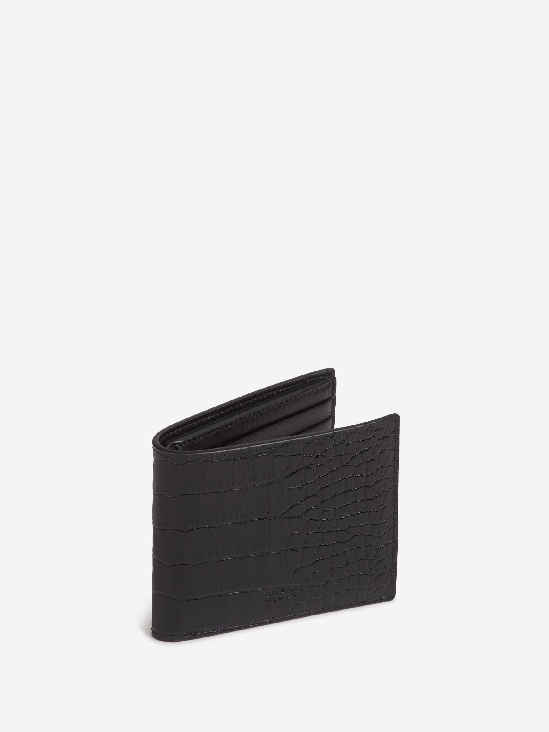 Tom Ford Hombre Barcelona Tarjetero Plegable Piel color Negro sku 691-001533 02 - Foto 2