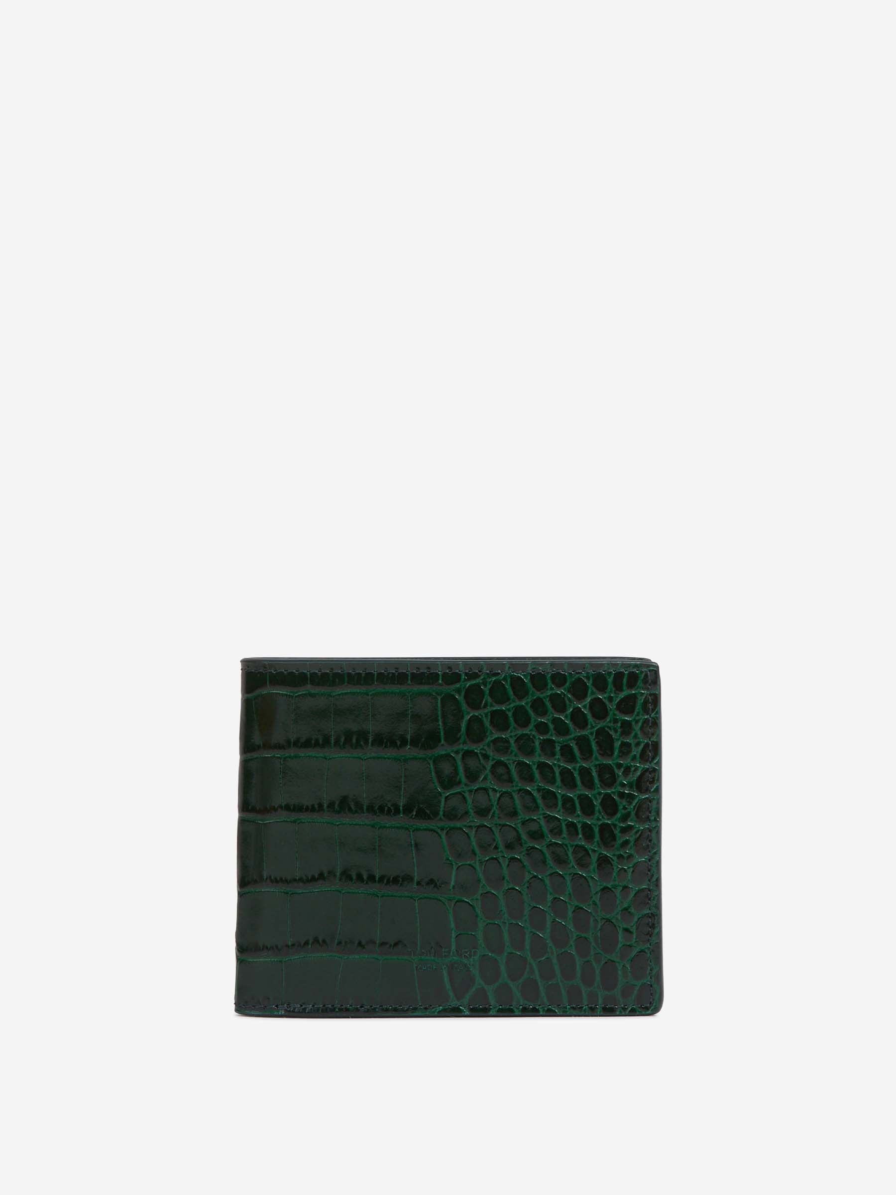 Tom Ford Hombre Barcelona Tarjetero Plegable Piel color Verde Oscuro sku 691-001533 03 - Foto 1