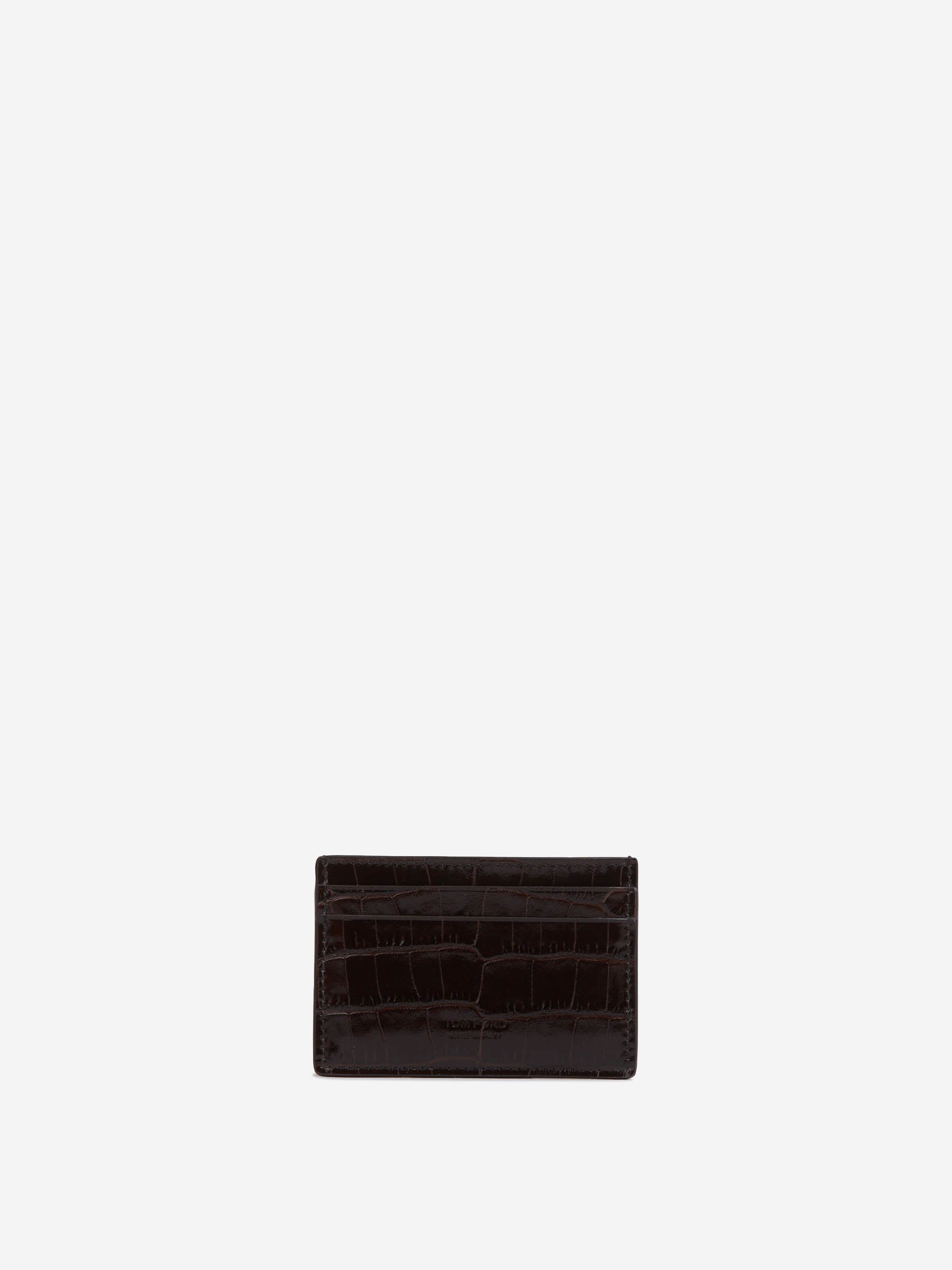 Tom Ford Hombre Barcelona Tarjetero Piel color Marrón Oscuro sku 691-001536 01 - Foto 1