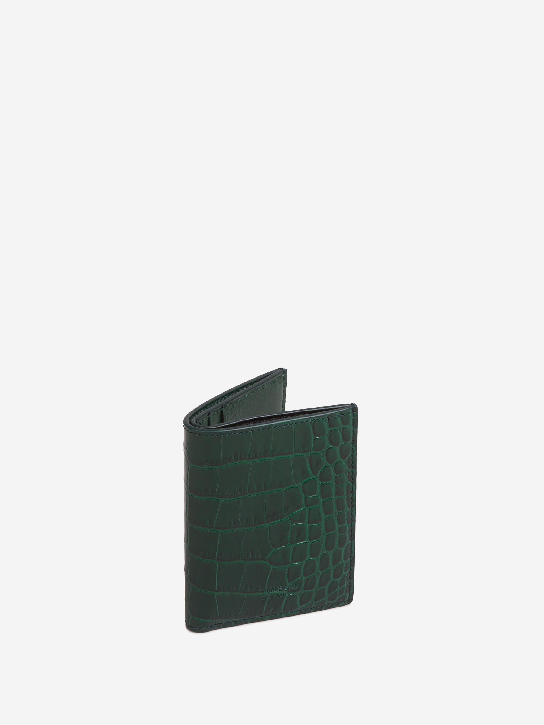 Tom Ford Hombre Barcelona Tarjetero Plegable Piel color Verde Oscuro sku 691-001538 01 - Foto 2