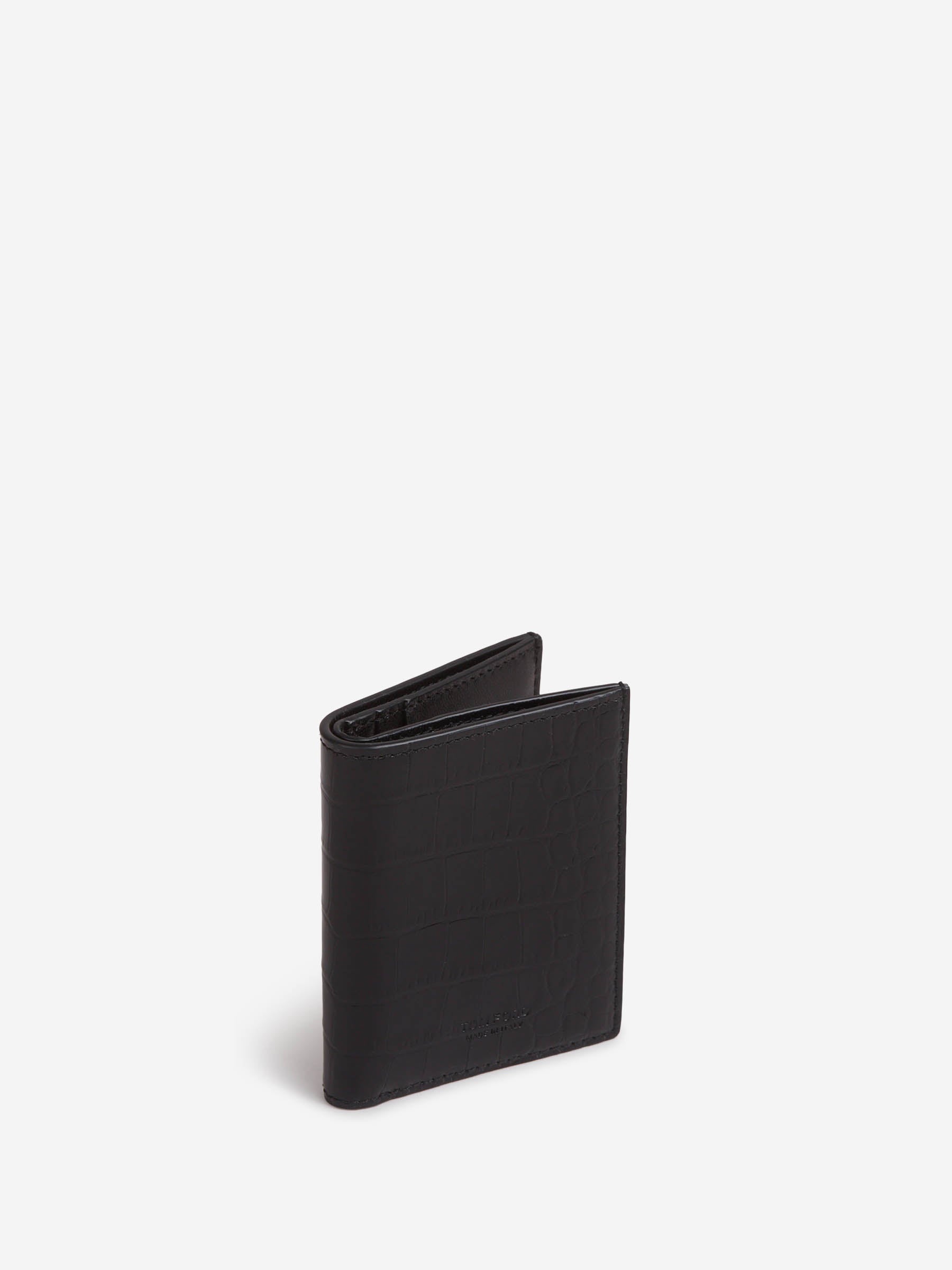 Tom Ford Hombre Barcelona Tarjetero Plegable Piel color Negro sku 691-001538 03 - Foto 2
