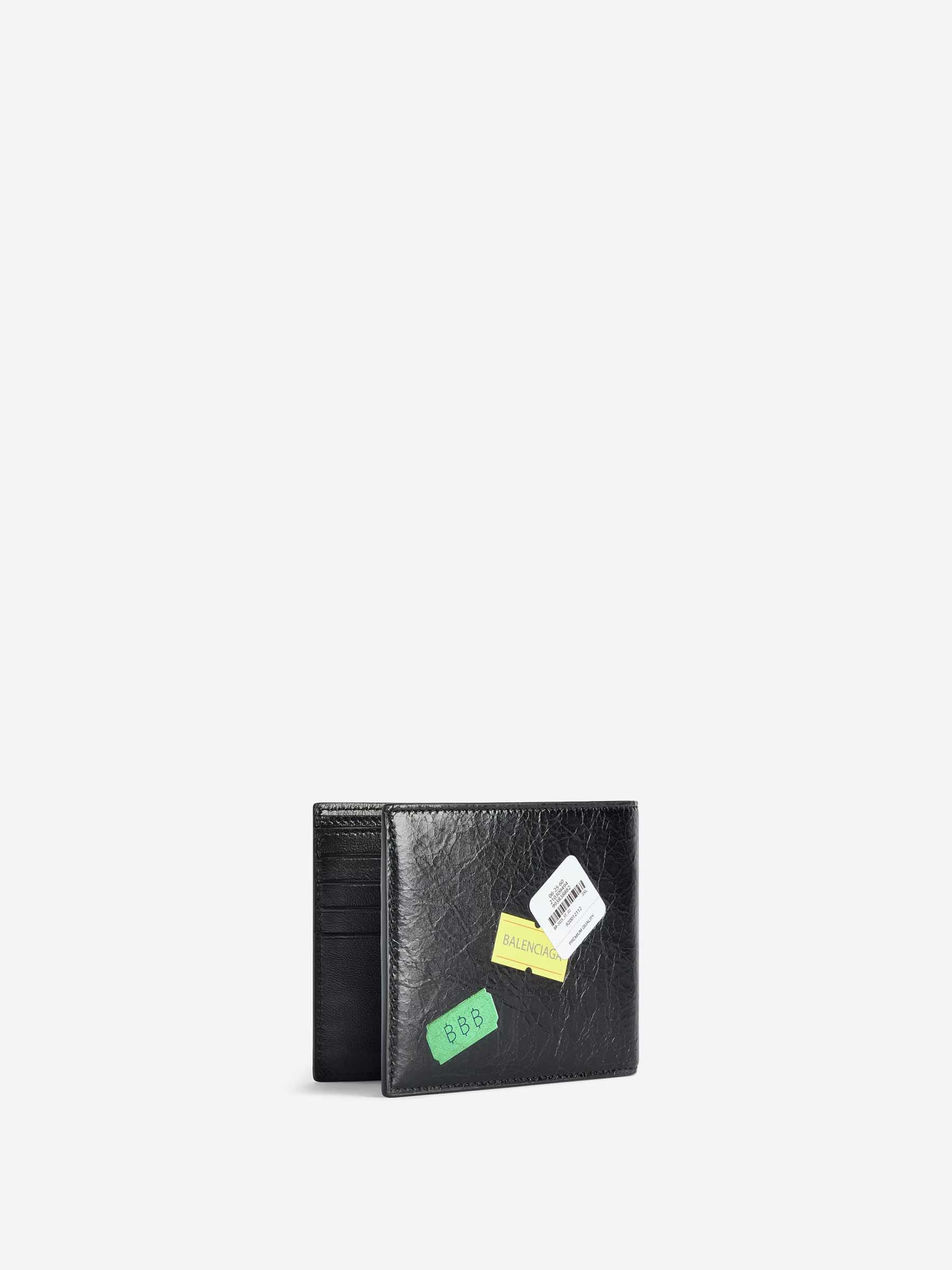 Balenciaga Hombre Barcelona Cartera Plegable Cash color Negro sku 691-001541 01 - Foto 1
