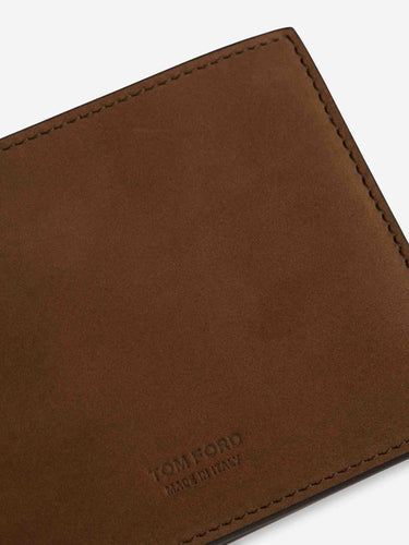 Tom Ford Hombre Barcelona Cartera Plegable Nobuk color Negro sku 691-001553 01 - Foto 5