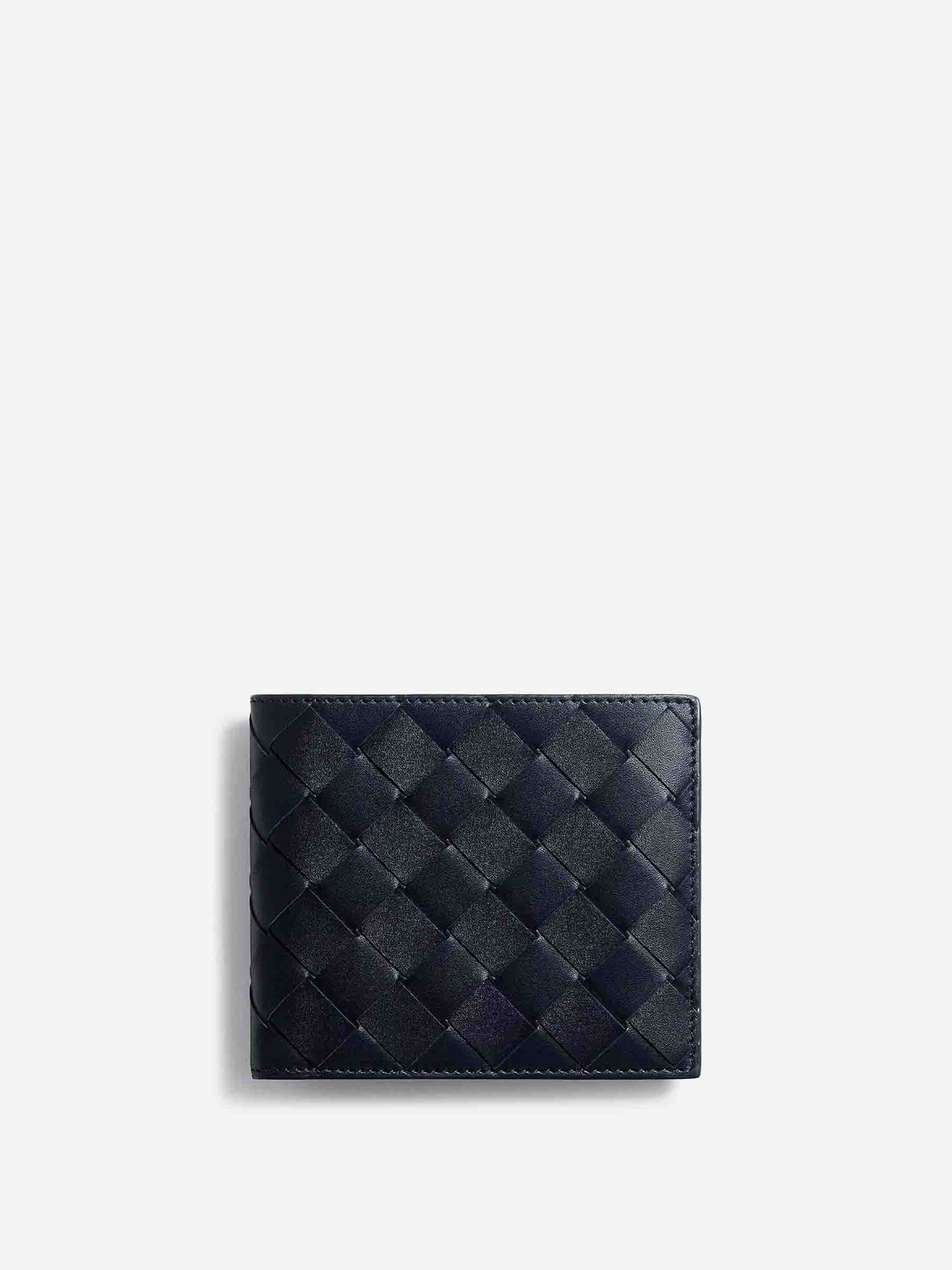 Bottega Veneta Hombre Barcelona Cartera Plegable Intrecciato color Azul Noche sku 691-001580 01 - Foto 1