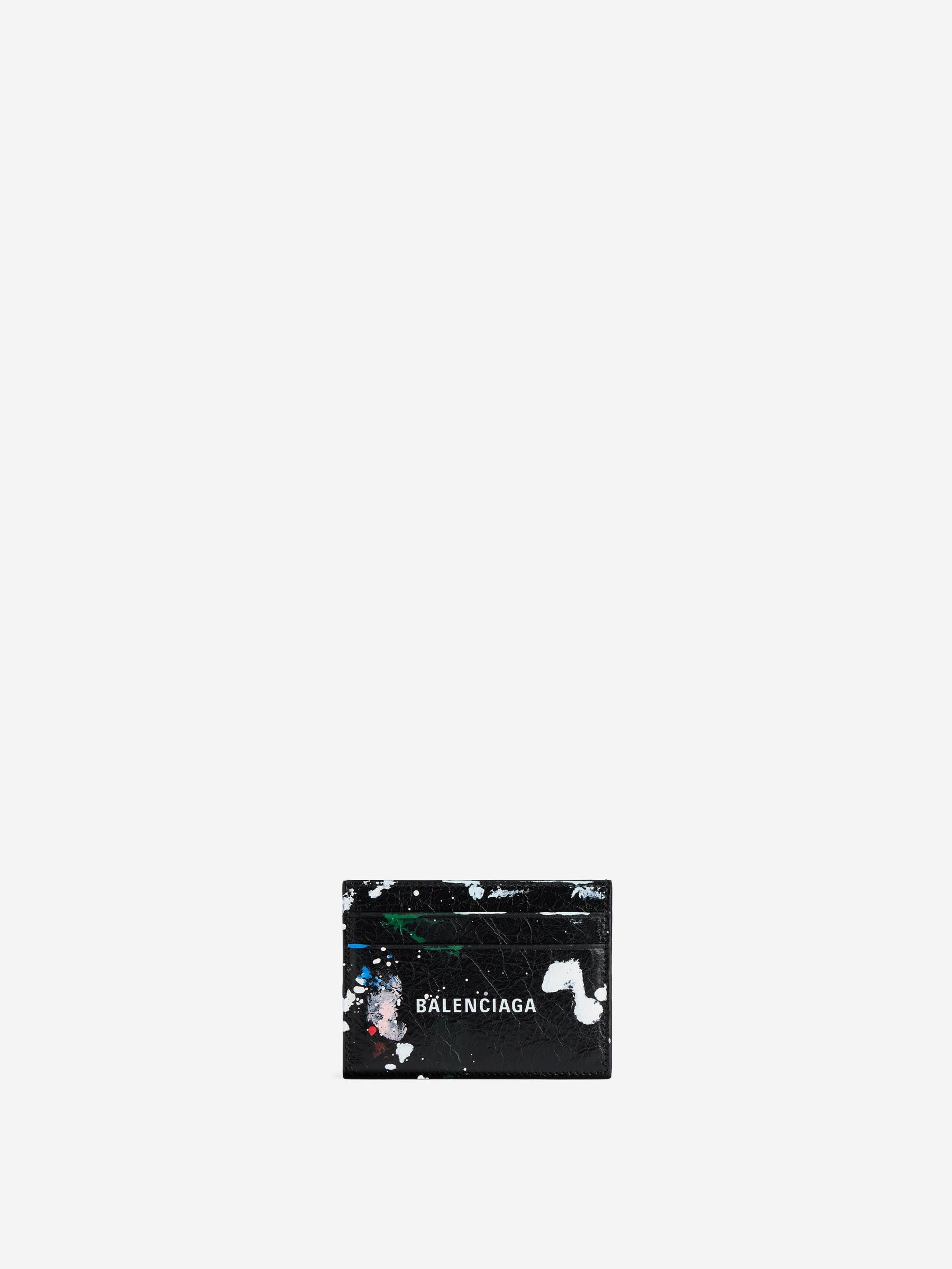 Balenciaga Hombre Barcelona Tarjetero Pintura Cash color Negro sku 691-001584 01 - Foto 1
