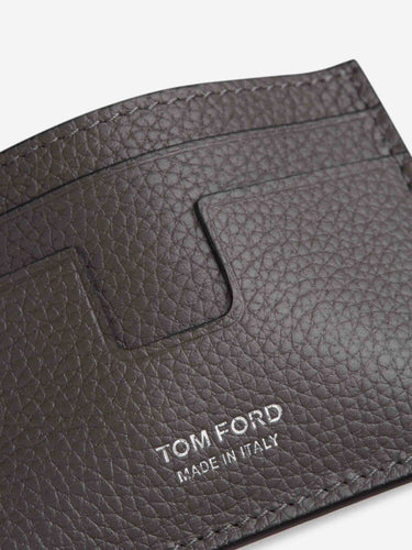 Tom Ford Hombre Barcelona Tarjetero Piel color Gris Antracita sku 691-001612 01 - Foto 4