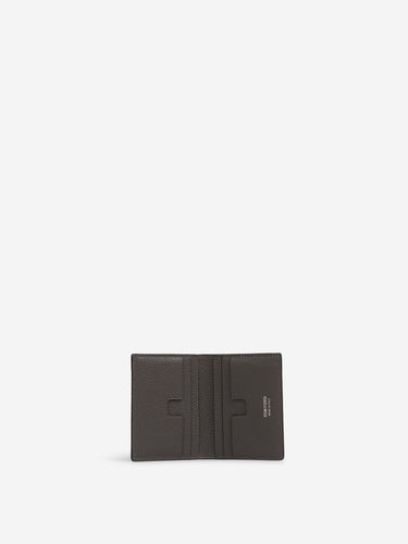 Tom Ford Hombre Barcelona Tarjetero T-line Piel color Gris Antracita sku 691-001616 01 - Foto 4