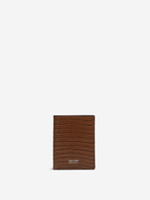 Tom Ford Hombre Barcelona Tarjetero Plegable Efecto Cocodrilo color Caramelo sku 691-001622 01 - Foto 1