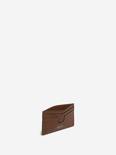 Tom Ford Hombre Barcelona Tarjetero Efecto Cocodrilo color Caramelo sku 691-001623 01 - Foto 2