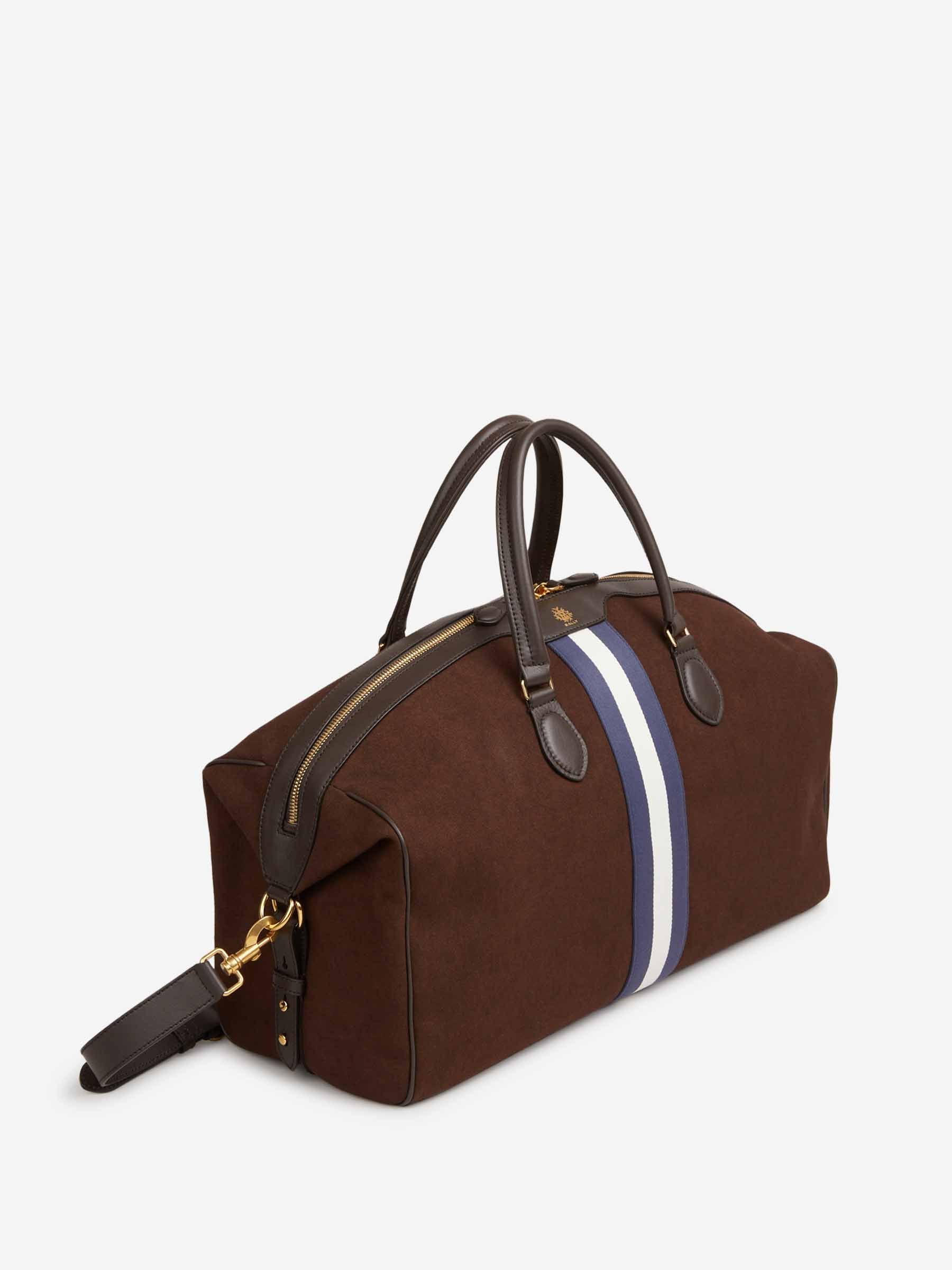 Bally Hombre Barcelona Bolsa de Viaje Algodón color Marrón Oscuro sku 692-002019 01 - Foto 2