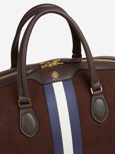 Bally Hombre Barcelona Bolsa de Viaje Algodón color Marrón Oscuro sku 692-002019 01 - Foto 5