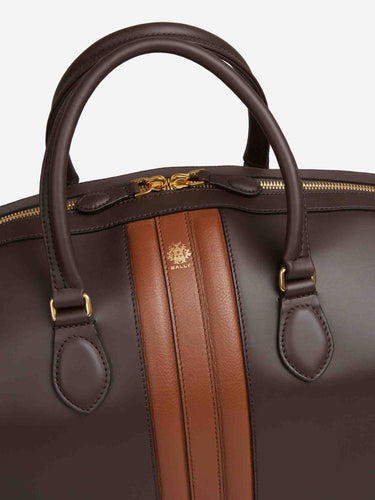 Bally Hombre Barcelona Bolsa de Viaje Cuero color Marrón Oscuro sku 692-002020 01 - Foto 5