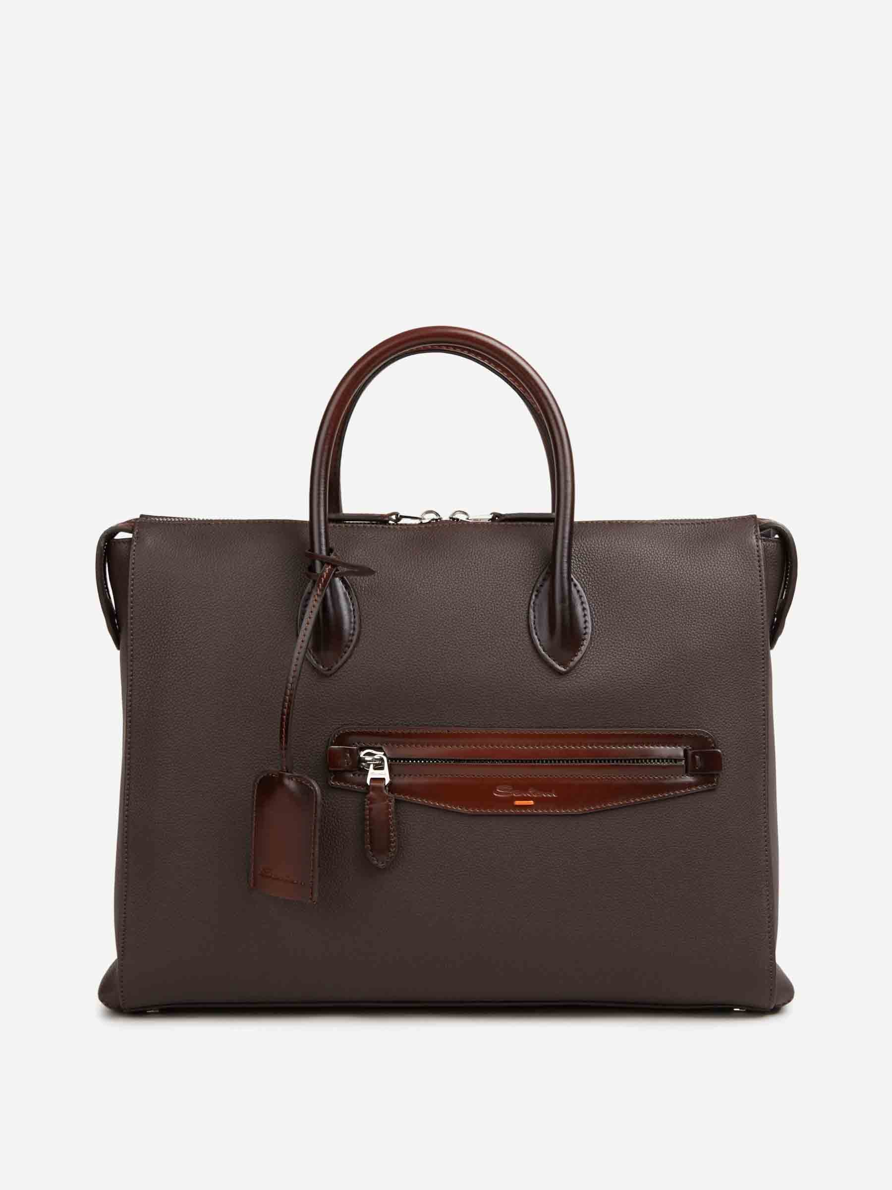 Santoni Hombre Barcelona Portadocumentos Piel color Marrón sku 692-002024 01 - Foto 1