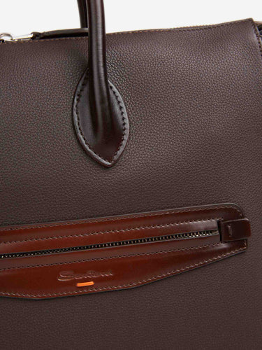Santoni Hombre Barcelona Portadocumentos Piel color Marrón sku 692-002024 01 - Foto 5