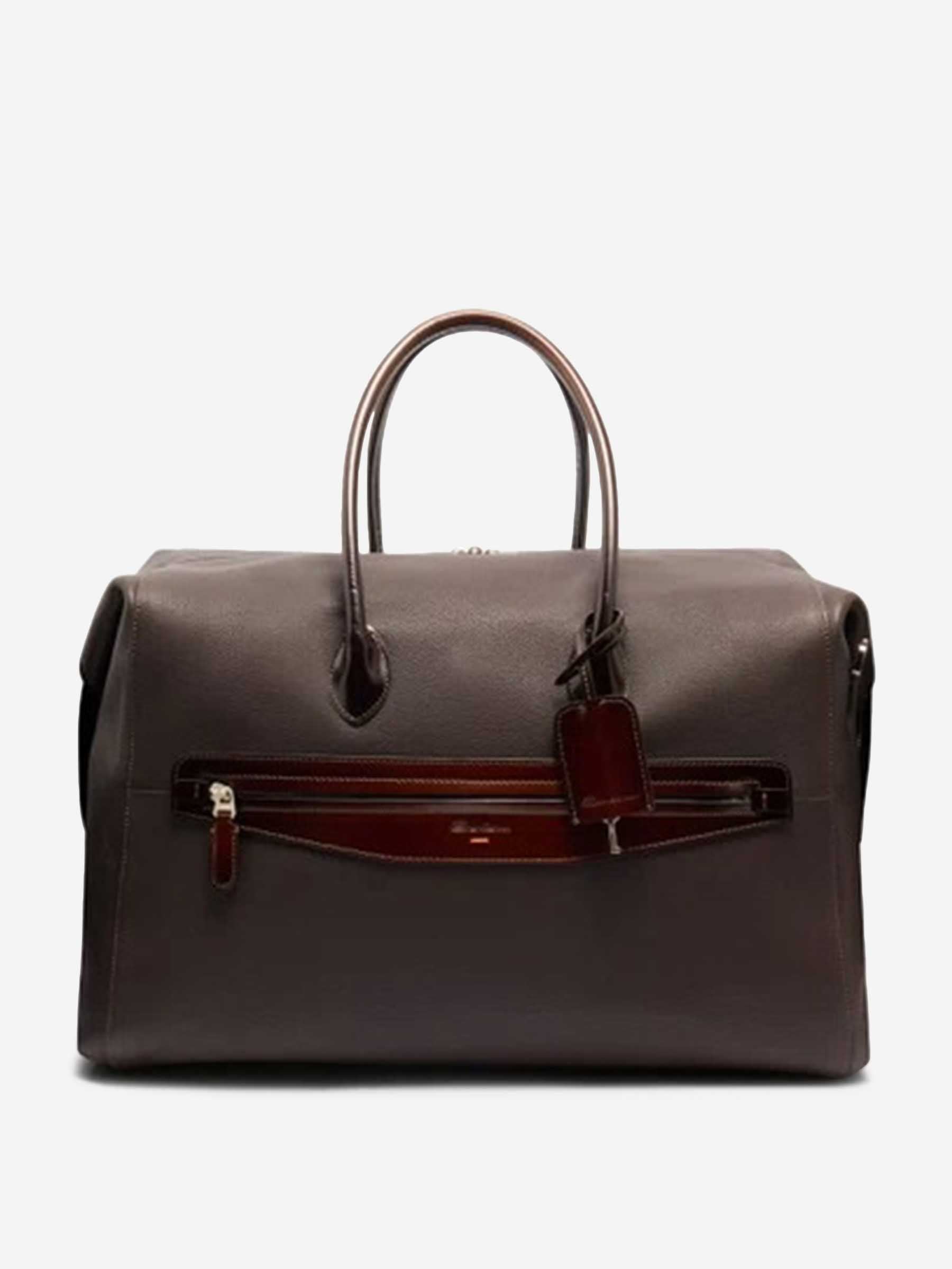 Santoni Hombre Barcelona Bolsa de Viaje Piel color Marrón sku 692-002026 01 - Foto 1