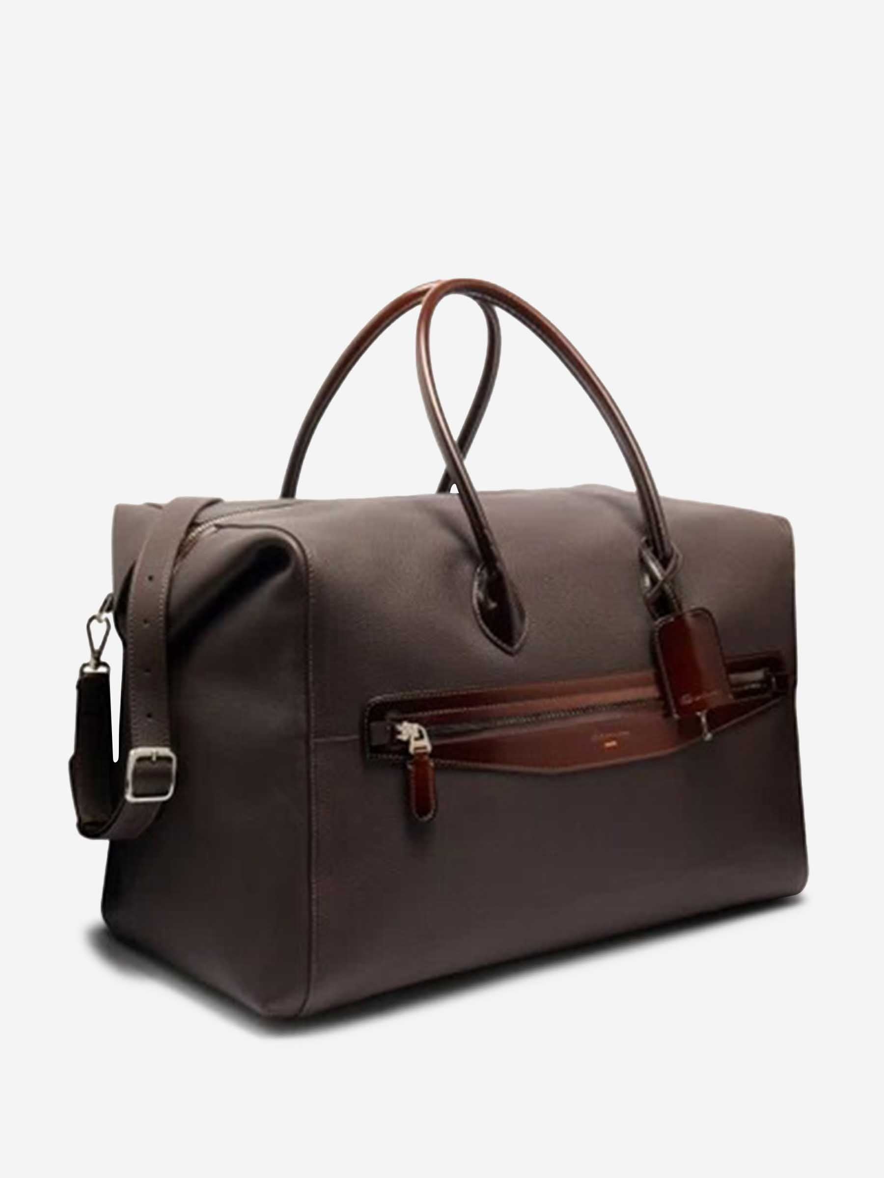 Santoni Hombre Barcelona Bolsa de Viaje Piel color Marrón sku 692-002026 01 - Foto 2