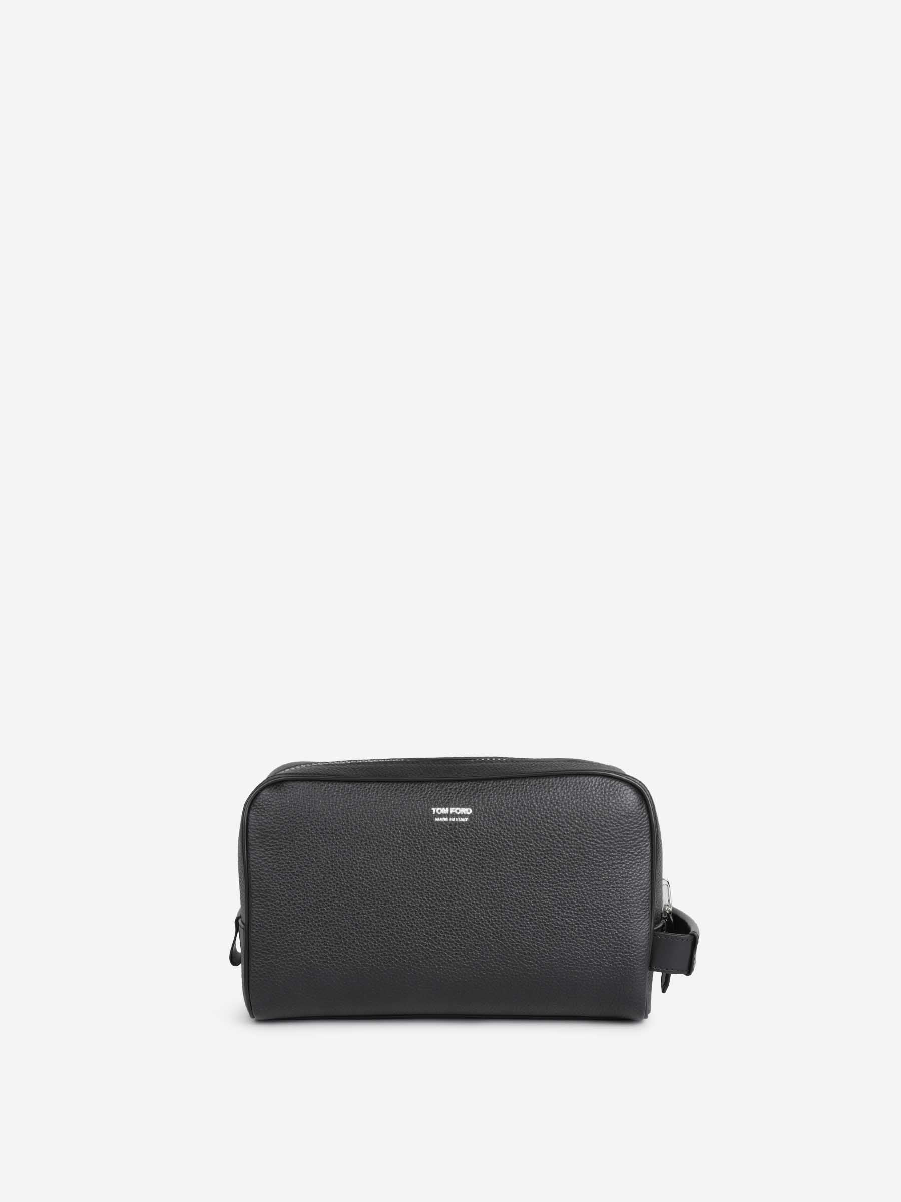 Tom Ford Hombre Barcelona Neceser Logo Piel color Negro sku 692-002037 01 - Foto 1