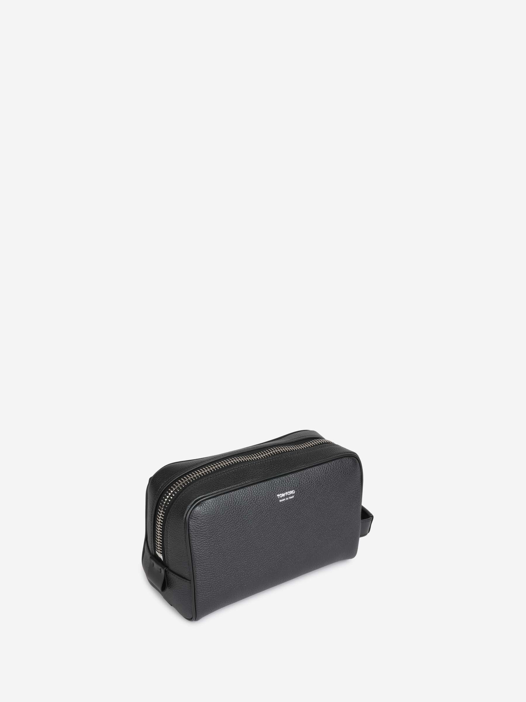 Tom Ford Hombre Barcelona Neceser Logo Piel color Negro sku 692-002037 01 - Foto 2