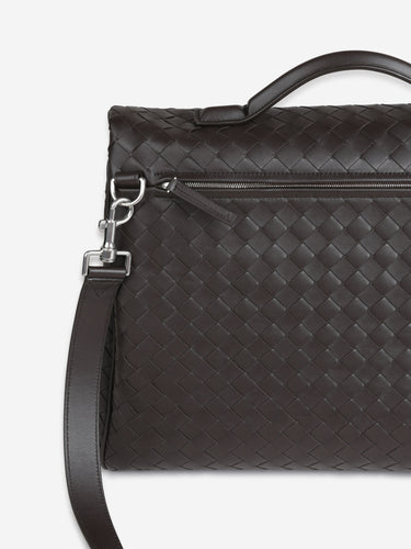 Bottega Veneta Hombre Barcelona Bandolera Piel Archivist color Marrón Oscuro sku 692-002064 00 - Foto 3