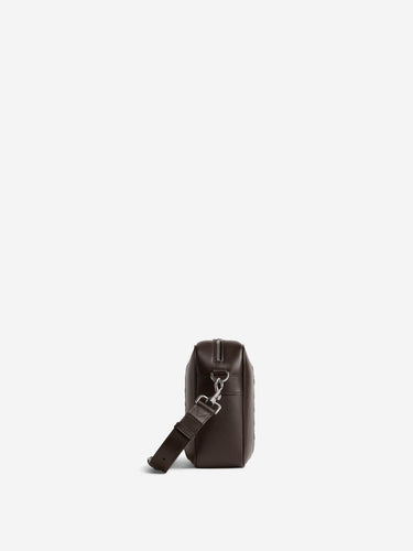 Bottega Veneta Hombre Barcelona Bandolera Intrecciato Camera Bag color Marrón Oscuro sku 692-002066 01 - Foto 3