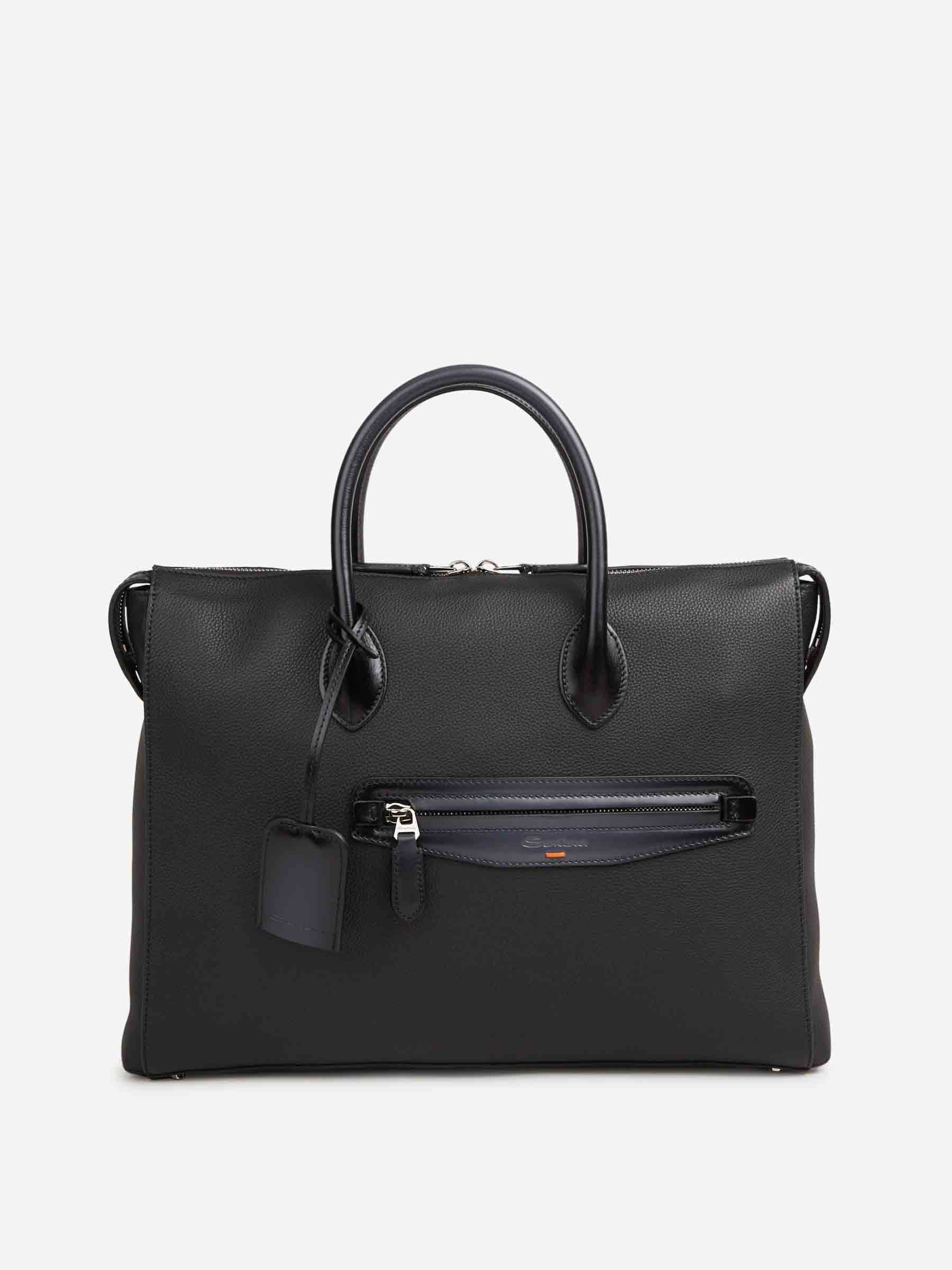 Santoni Hombre Barcelona Portadocumentos Piel color Negro sku 692-002076 01 - Foto 1