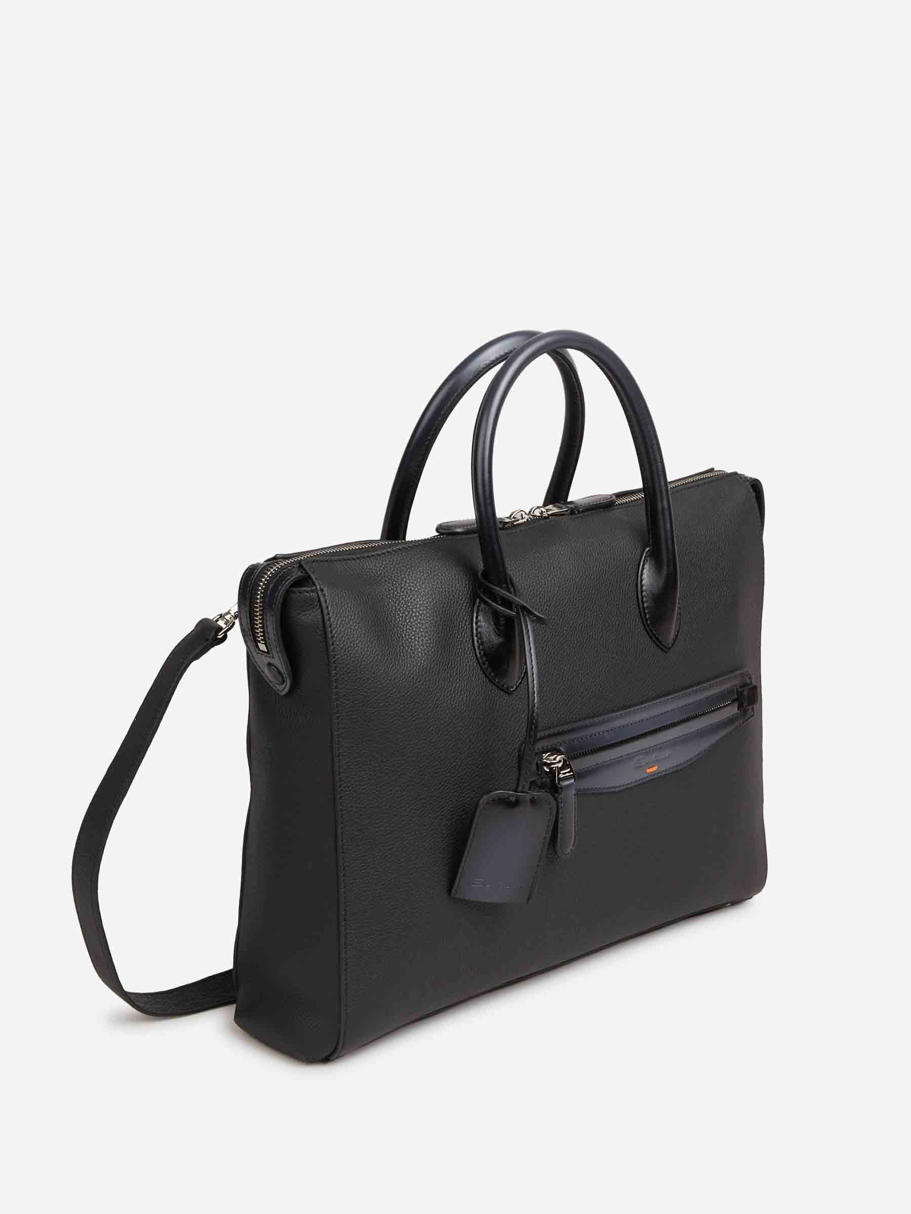 Santoni Hombre Barcelona Portadocumentos Piel color Negro sku 692-002076 01 - Foto 2