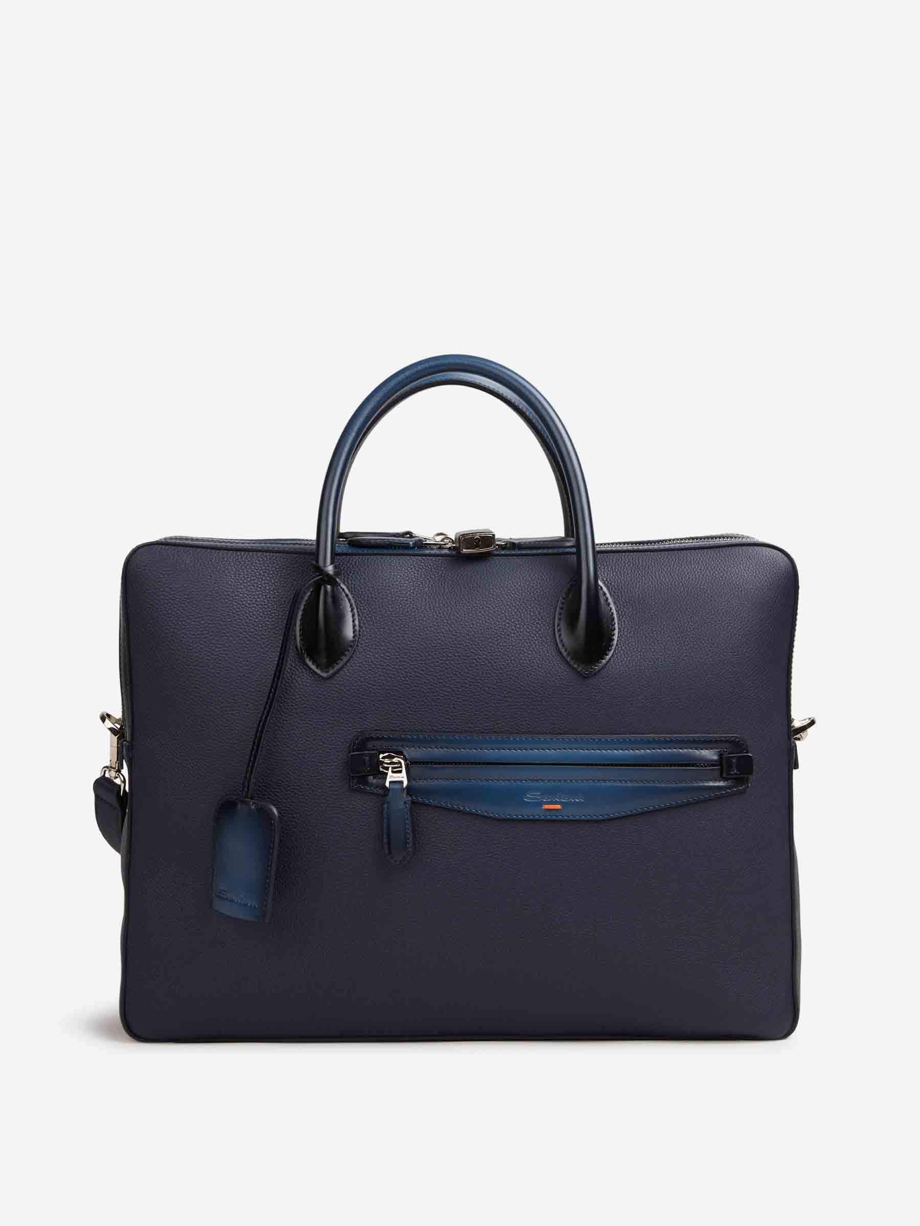 Santoni Hombre Barcelona Portadocumentos Piel color Azul Marino sku 692-002077 01 - Foto 1