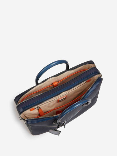 Santoni Hombre Barcelona Portadocumentos Piel color Azul Marino sku 692-002077 01 - Foto 4