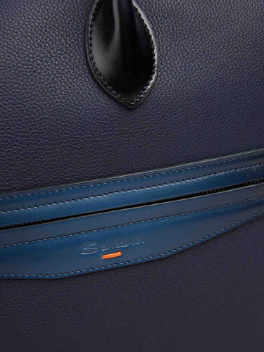 Santoni Hombre Barcelona Portadocumentos Piel color Azul Marino sku 692-002077 01 - Foto 5