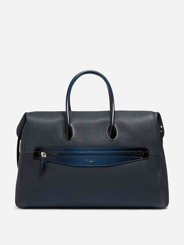 Santoni Hombre Barcelona Bolsa Viaje Piel color Azul Noche sku 692-002078 02 - Foto 1