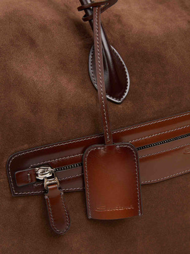 Santoni Hombre Barcelona Bolsa de Viaje Piel color Marrón sku 692-002079 01 - Foto 5
