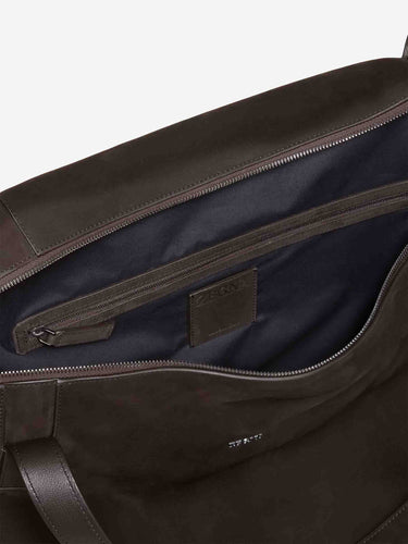 Zegna Hombre Barcelona Bolsa Signature Compact color Marrón Oscuro sku 692-002083 01 - Foto 3