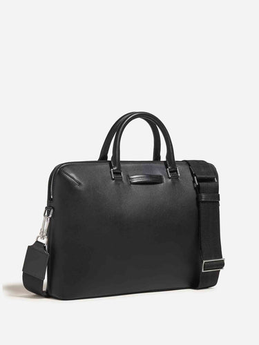 Zegna Hombre Barcelona Maletín Piel Logo color Negro sku 692-002084 01 - Foto 3