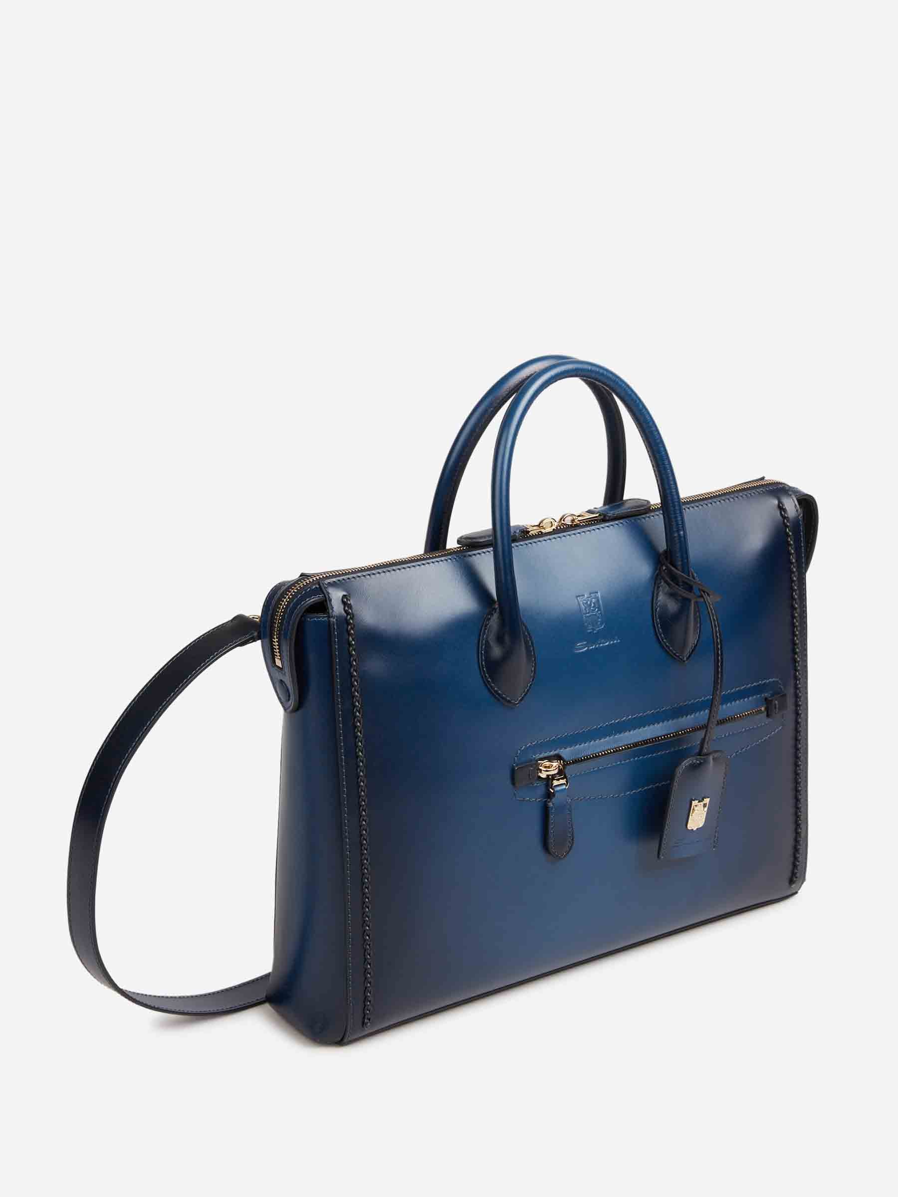 Santoni Hombre Barcelona Bolsa Portadocumentos color Azul Marino sku 692-002087 01 - Foto 2