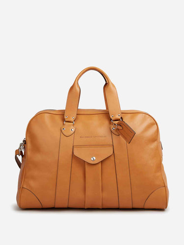 Brunello Cucinelli Hombre Barcelona Bolsa Viaje Piel color Camel sku 692-002093 01 - Foto 1