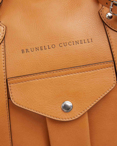 Brunello Cucinelli Hombre Barcelona Bolsa Viaje Piel color Camel sku 692-002093 01 - Foto 5
