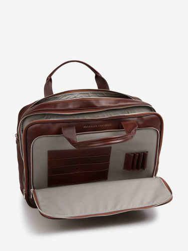 Brunello Cucinelli Hombre Barcelona Portadocumentos Piel color Marrón Oscuro sku 692-002094 01 - Foto 4