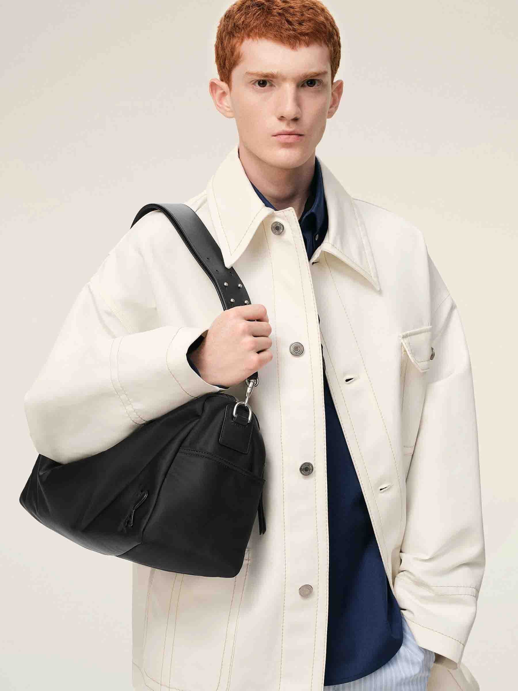 Ami Paris Hombre Barcelona Bolso Bandolera Marcel color Negro sku 692-002105 02 - Foto 2