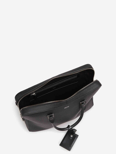 Tom Ford Hombre Barcelona Maletín Piel Granulada color Negro sku 692-002137 01 - Foto 4