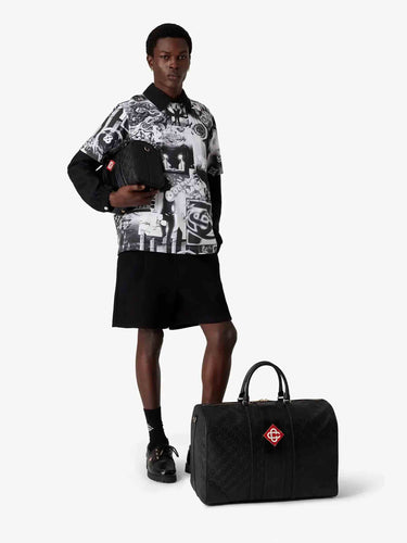 Casablanca Hombre Barcelona Bolsa Viaje Monograma color Negro sku 692-002141 01 - Foto 2