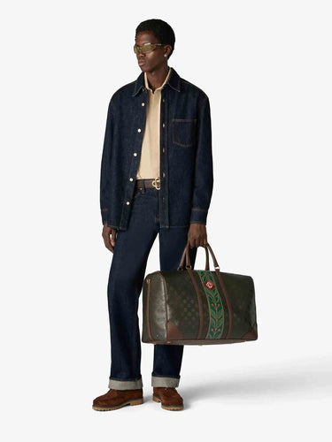 Casablanca Hombre Barcelona Bolsa Viaje Monograma color Marrón Oscuro sku 692-002158 01 - Foto 2