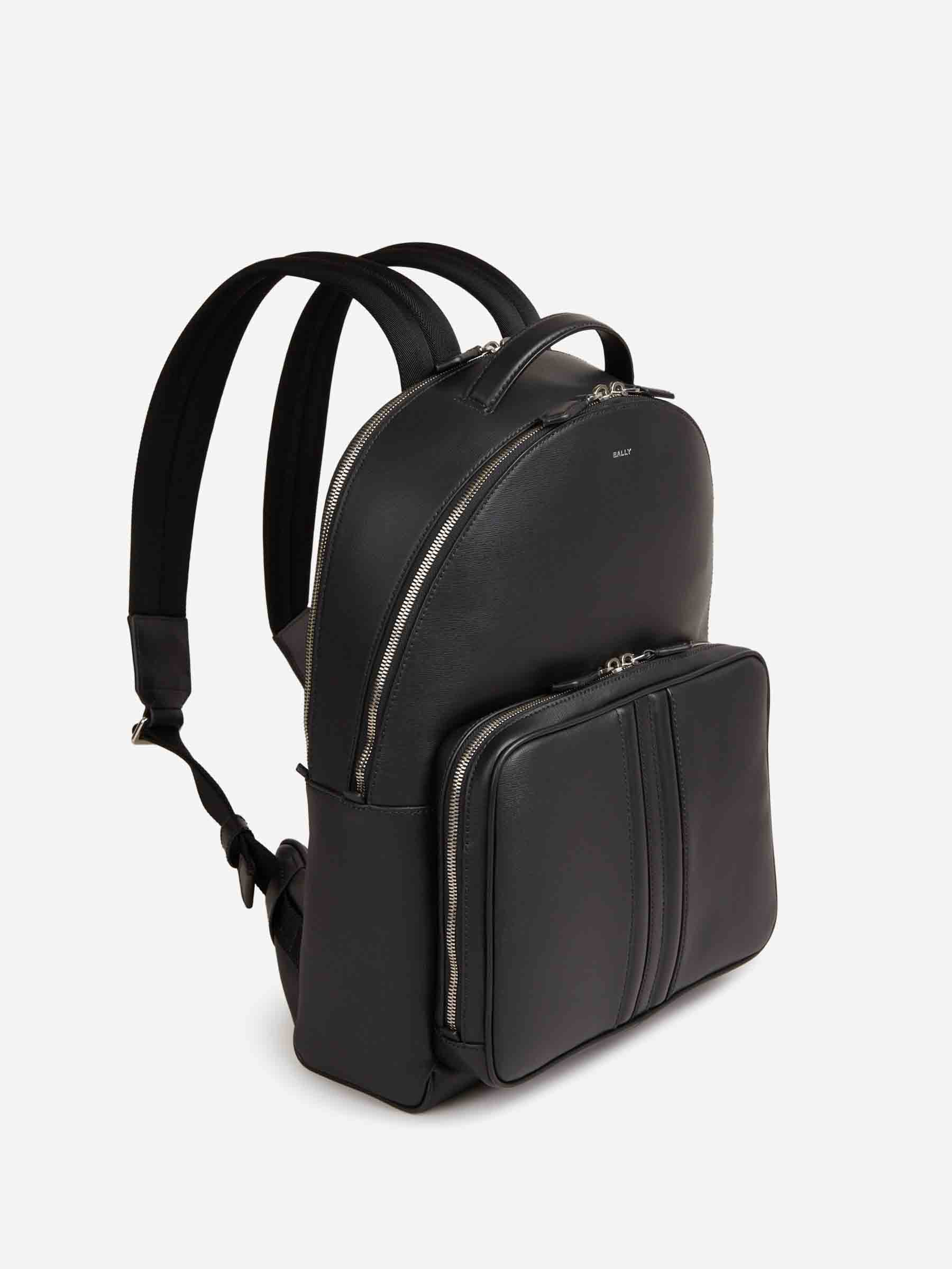 Bally Hombre Barcelona Mochila Piel Logo color Negro sku 693-000065 01 - Foto 2