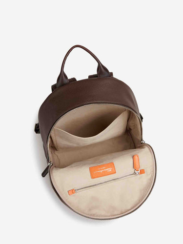 Santoni Hombre Barcelona Mochila Cuero color Marrón Oscuro sku 693-000068 01 - Foto 4