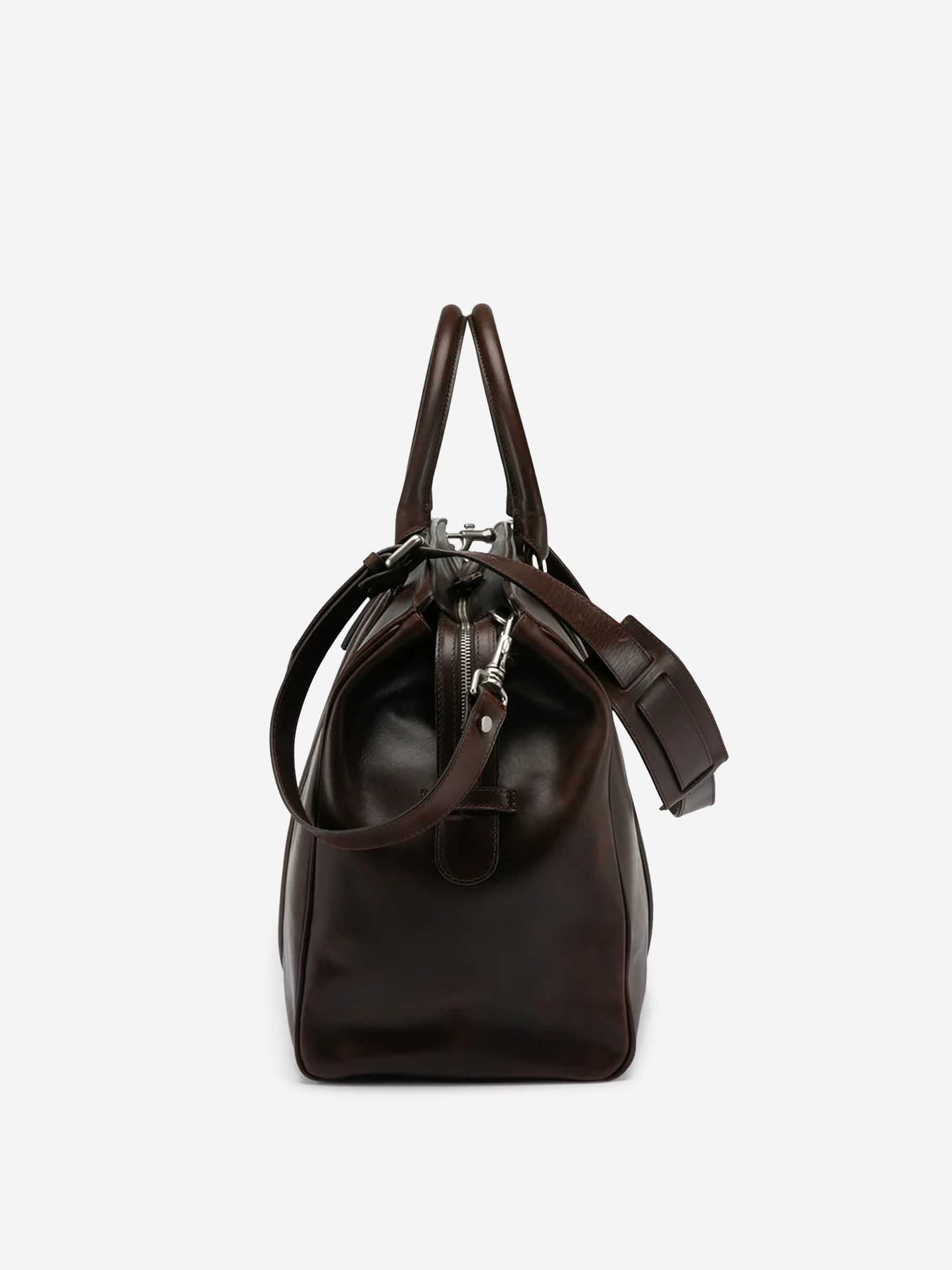 Officine Creative Hombre Barcelona Mochila Piel Lisa color Marrón Oscuro sku 693-000075 01 - Foto 2