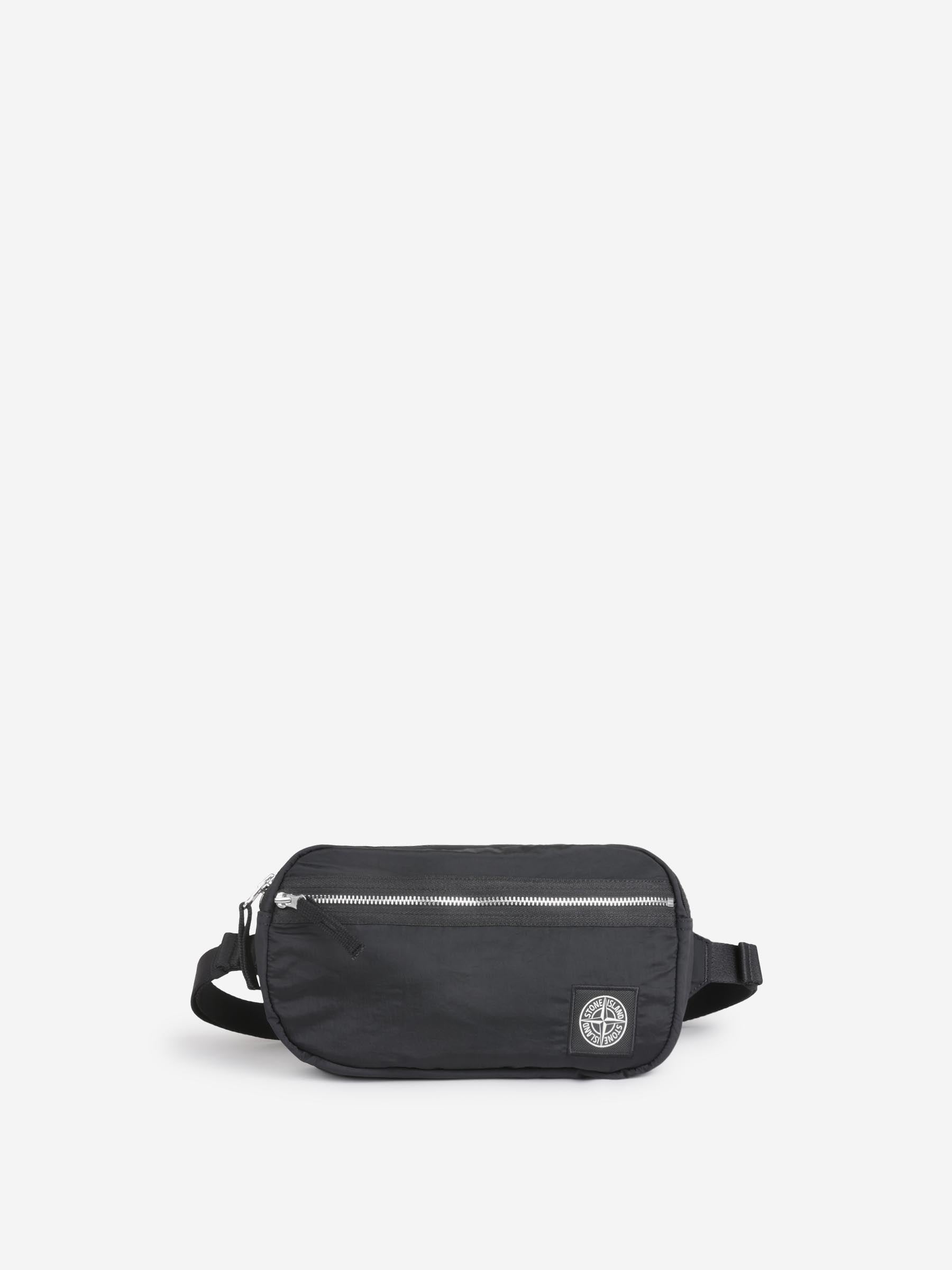 【関税＆送料込み】Balenciaga Leather Waist Bag Logo BALENCIAGA Men's Gray Leather Everyday Logo Beltpack Waist