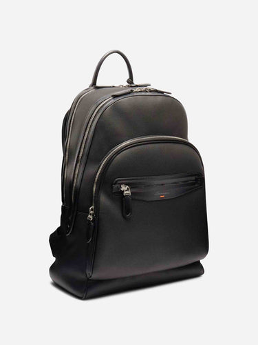 Santoni Hombre Barcelona Mochila Piel color Negro sku 693-000091 01 - Foto 2