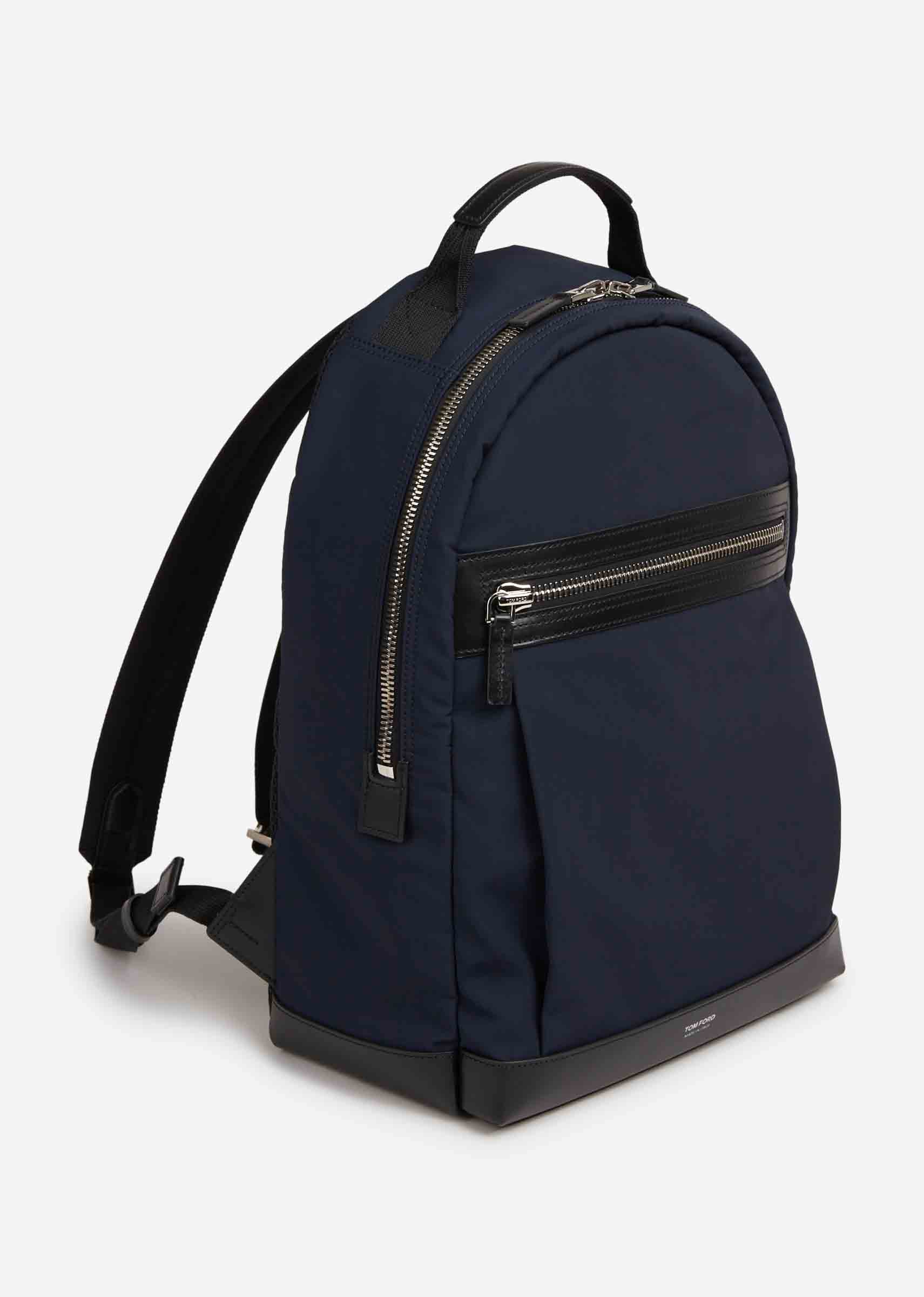 Tom Ford Hombre Barcelona Mochila Nylon Piel color Azul Marino sku 693-000095 01 - Foto 2