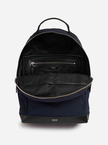 Tom Ford Hombre Barcelona Mochila Nylon Piel color Azul Marino sku 693-000095 01 - Foto 4
